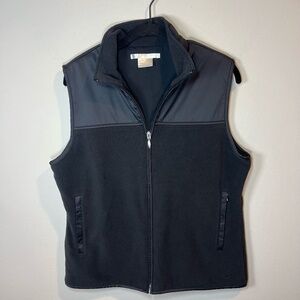 Nike Golf Therma-Fit Victory Full Zip Vest Black Performance Pocket Womens Large